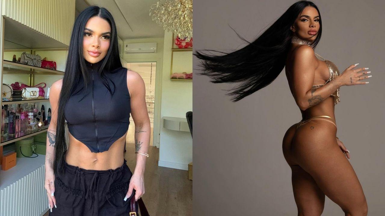 Imagem da musa Raíssa Souza, que fez a remodelação glútea