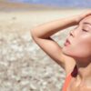 Imagem de uma mulher com calor