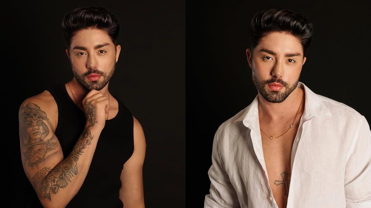 Montagem de duas fotos de Rico Melquiades