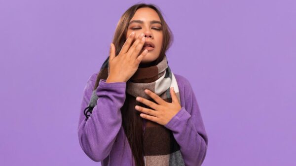Mulher com frio