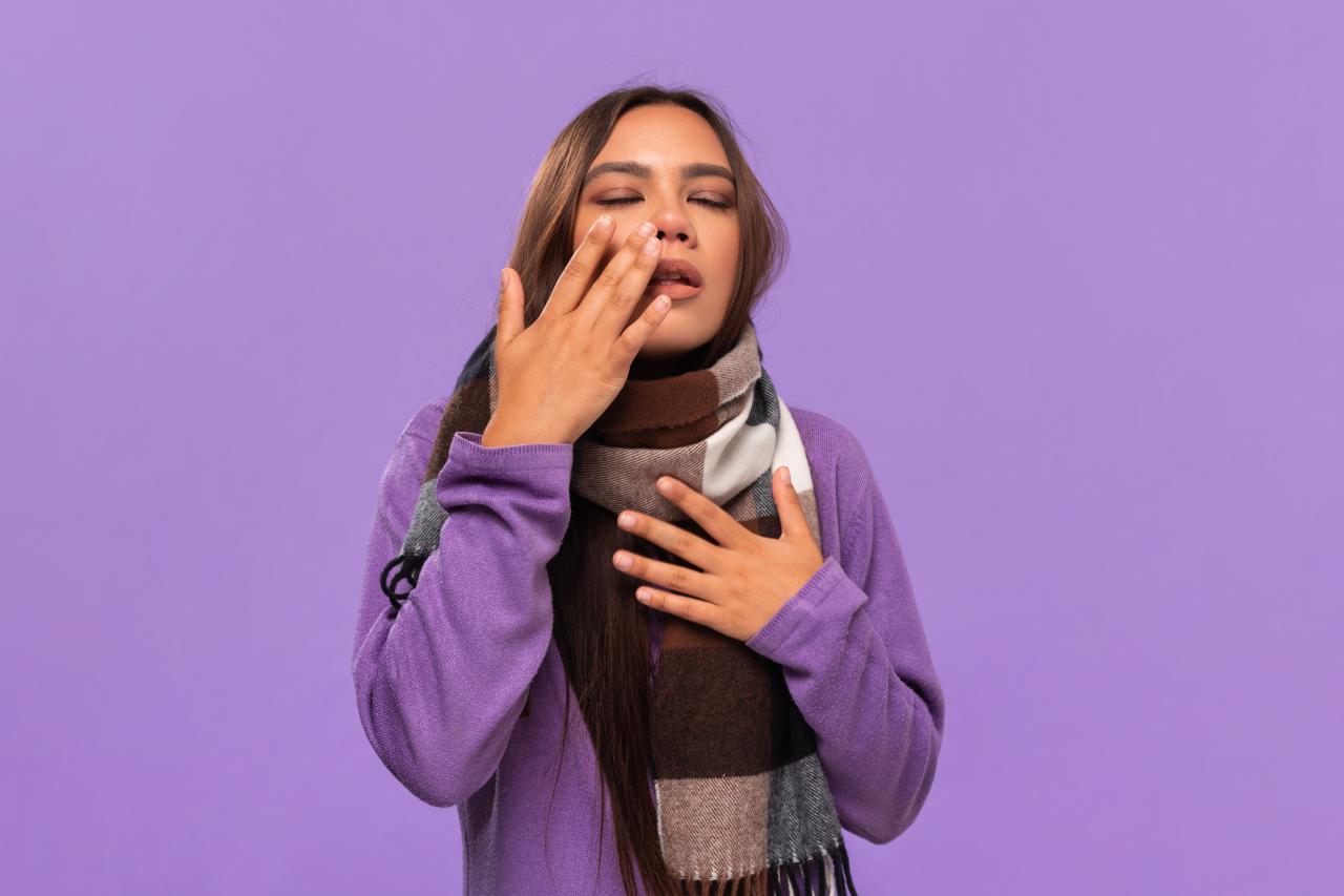 Mulher com frio