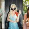 Três fotos mostrando Isabela Garcia, Carol Castro e Lady Gaga.